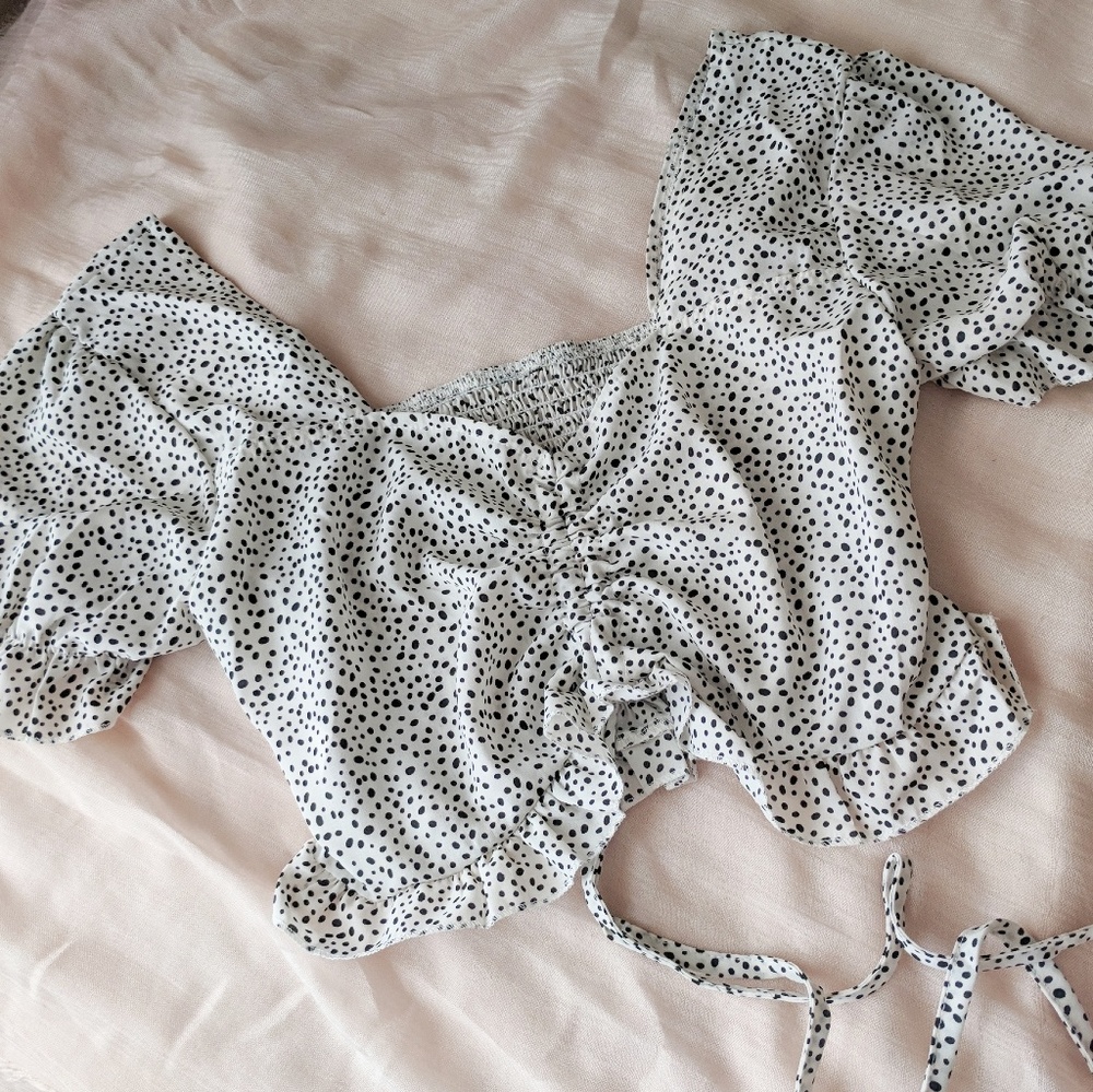 Trendy Drawstring Crop Top